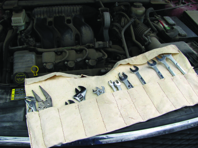 Handcrafted Leather Tool Roll